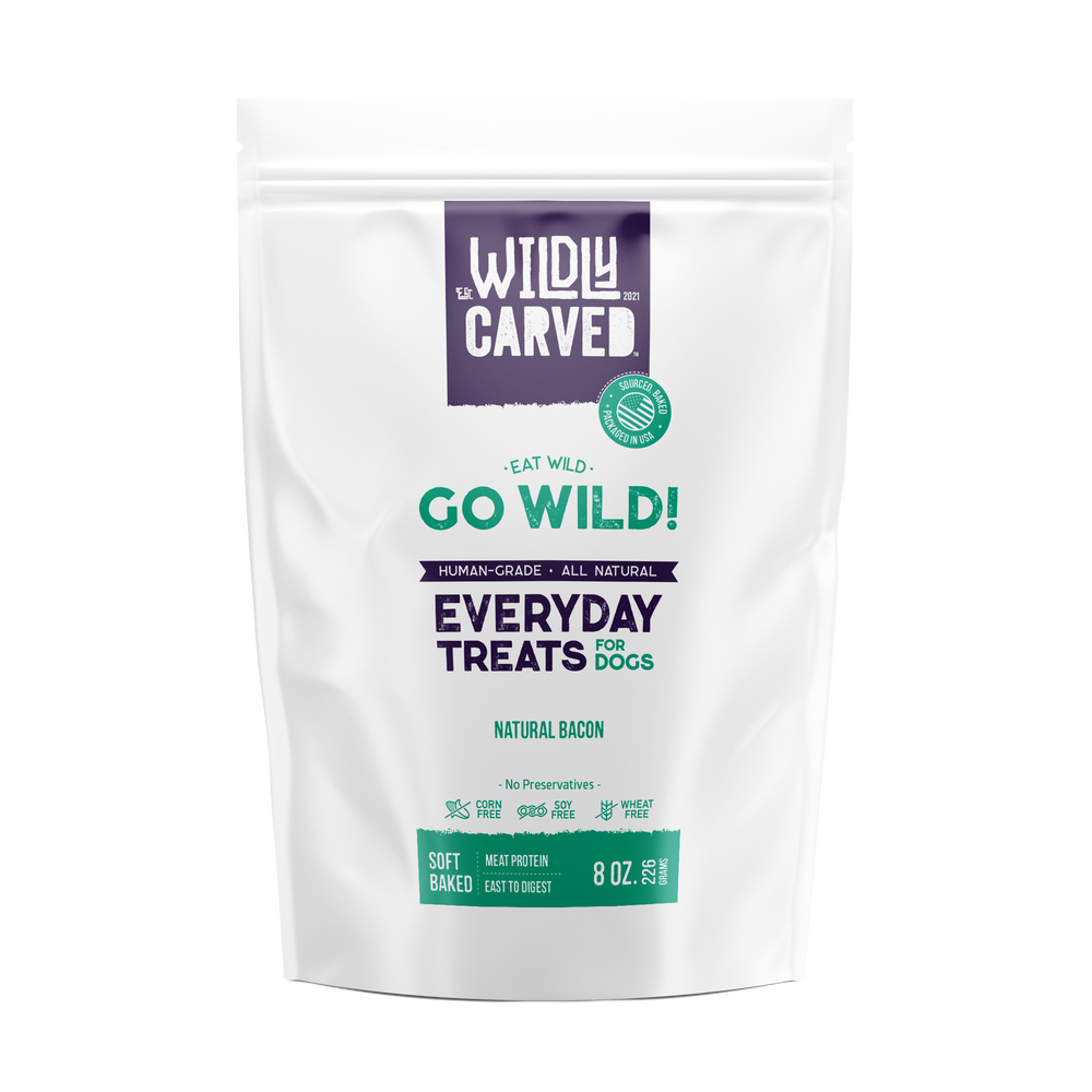Wildly Carved Human-Grade All Natural Bacon Dog Treats